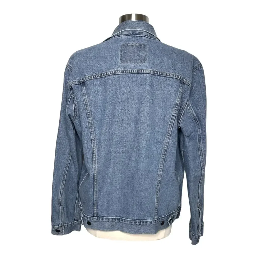 Levi’s Denim Trucker Jean Jacket Light Wash Button Up Cotton Classic Sz Large